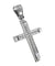 Silver 925 Cross Rhodium Coated with Cubic Zirconia-Christianity Art